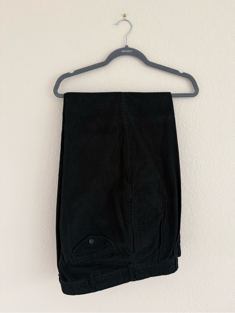 Ralph Lauren Straight Black Men's Velvet pants 36/30